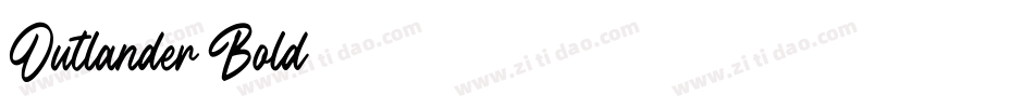Outlander-Bold字体转换