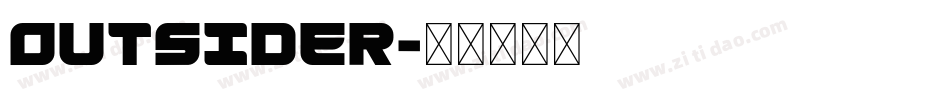 Outsider字体转换
