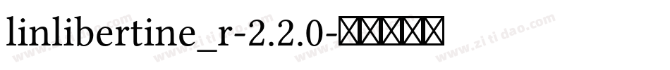 linlibertine_r-2.2.0字体转换