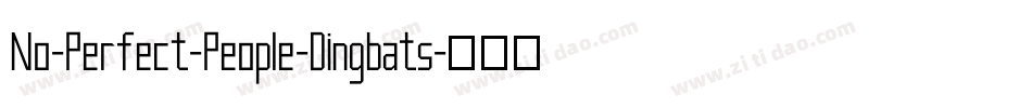 No-Perfect-People-Dingbats字体转换