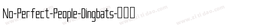 No-Perfect-People-Dingbats字体转换