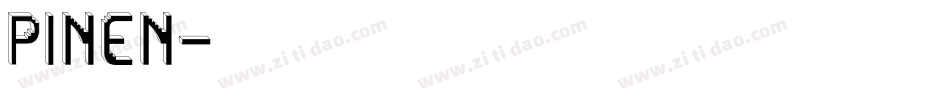 PINEN字体转换