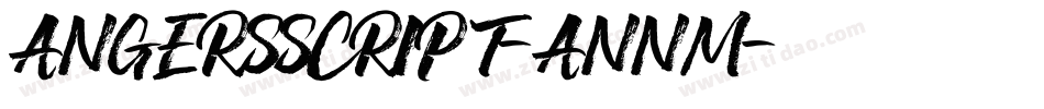 AngersScript-AnnM字体转换