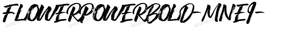 FlowerPowerBold-mne9字体转换