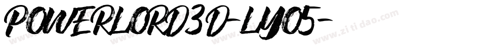 PowerLord3D-lyO5字体转换