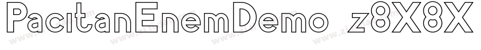 PacitanEnemDemo-z8X8X字体转换