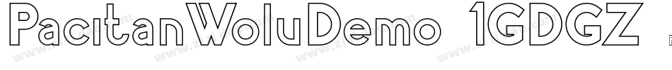 PacitanWoluDemo-1GDGZ字体转换