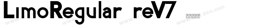 LimoRegular-reV7字体转换