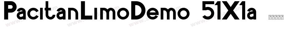 PacitanLimoDemo-51X1a字体转换