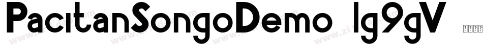 PacitanSongoDemo-lg9gV字体转换