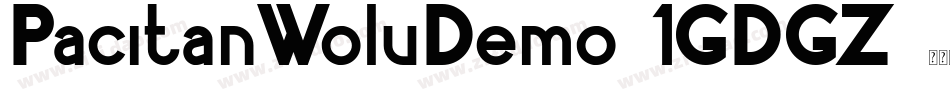 PacitanWoluDemo-1GDGZ字体转换