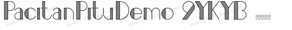 PacitanPituDemo-9YKYB字体转换