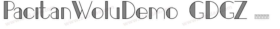 PacitanWoluDemo-1GDGZ字体转换