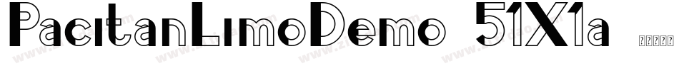 PacitanLimoDemo-51X1a字体转换