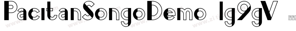 PacitanSongoDemo-lg9gV字体转换