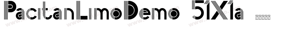 PacitanLimoDemo-51X1a字体转换