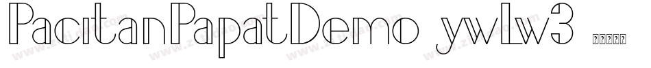 PacitanPapatDemo-ywLw3字体转换