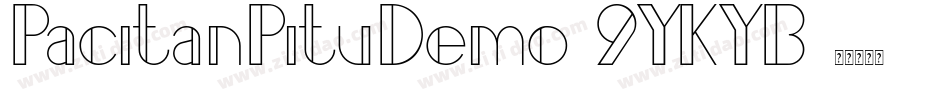 PacitanPituDemo-9YKYB字体转换