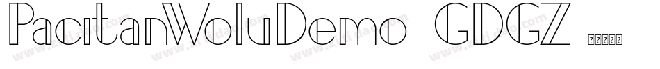 PacitanWoluDemo-1GDGZ字体转换