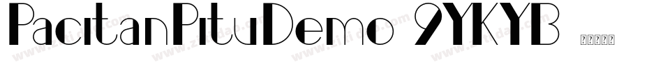 PacitanPituDemo-9YKYB字体转换