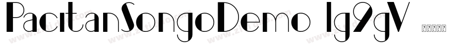 PacitanSongoDemo-lg9gV字体转换