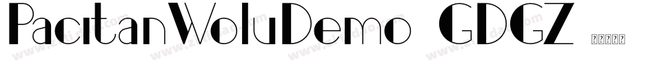 PacitanWoluDemo-1GDGZ字体转换