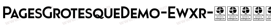 PagesGrotesqueDemo-Ewxr字体转换 PagesGrotesqueDemo-Ewxr字体转换