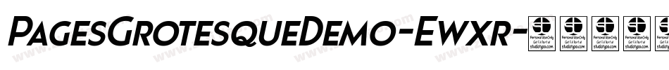 PagesGrotesqueDemo-Ewxr字体转换 PagesGrotesqueDemo-Ewxr字体转换