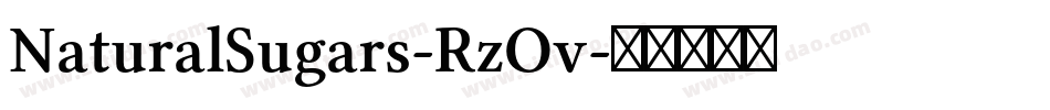NaturalSugars-RzOv字体转换
