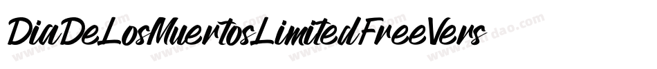 DiaDeLosMuertosLimitedFreeVersion-Jwdn字体转换