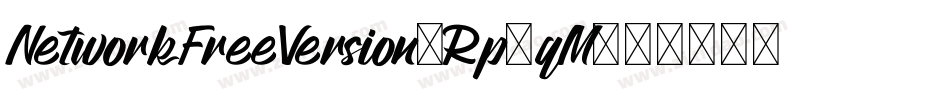 NetworkFreeVersion-Rp9qM字体转换