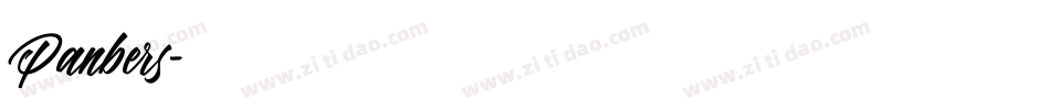 Panbers字体转换