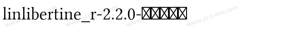 linlibertine_r-2.2.0字体转换