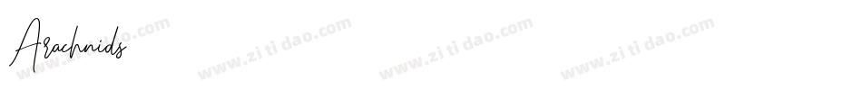 Arachnids字体转换