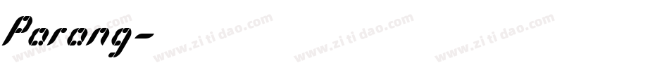 Parang字体转换