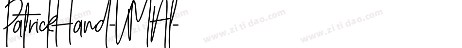 PatrickHand-VMAl字体转换