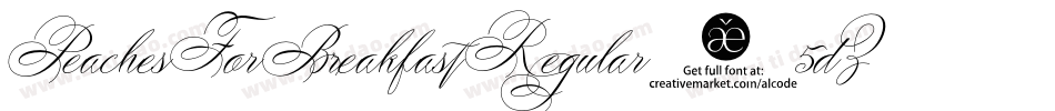PeachesForBreakfastRegular-5dZz字体转换