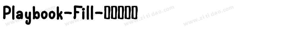 Playbook-Fill字体转换