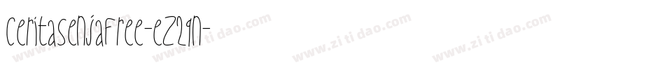 CeritaSenjaFree-eZ2qn字体转换