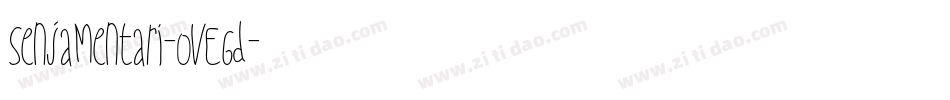 SenjaMentari-OVEGd字体转换