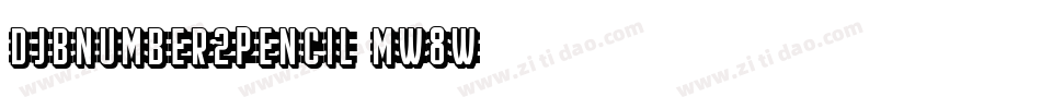 DjbNumber2Pencil-Mw8w字体转换