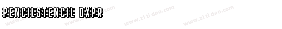 PencilStencil-dXpR字体转换