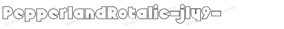 PepperlandRotalic-jly9字体转换