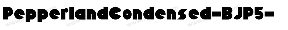 PepperlandCondensed-BJP5字体转换