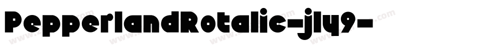 PepperlandRotalic-jly9字体转换