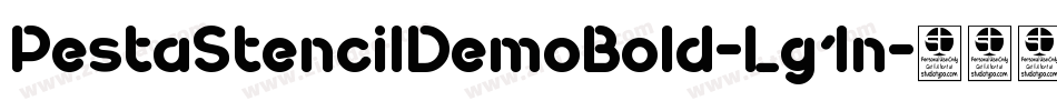 PestaStencilDemoBold-Lg1n字体转换
