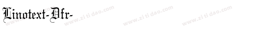 Linotext-Dfr字体转换