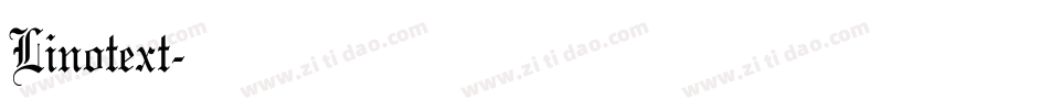 Linotext字体转换