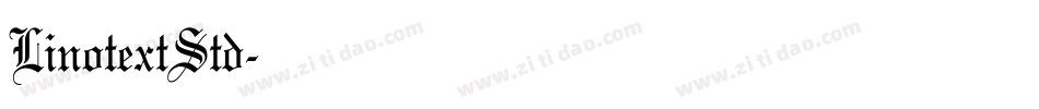 LinotextStd字体转换