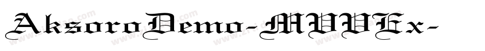 AksoroDemo-MVVEx字体转换